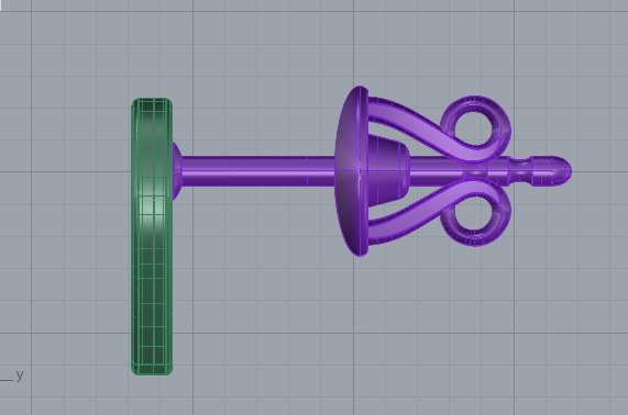 HEART Stud Earrings LOVE GIFT For Valentines Day  3D print model_4