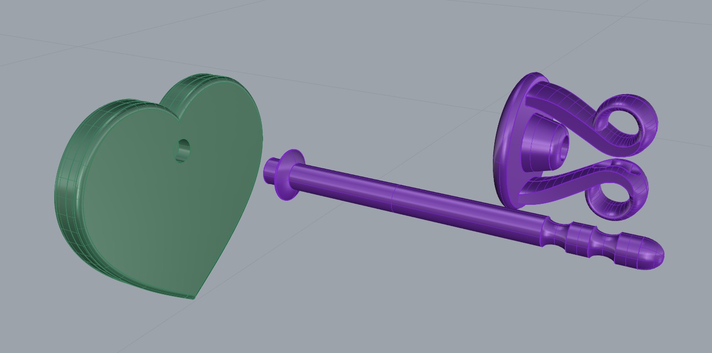 HEART Stud Earrings LOVE GIFT For Valentines Day  3D print model_46