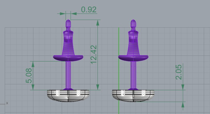 HEART Stud Earrings LOVE GIFT For Valentines Day 3D print model_2