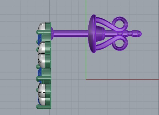 HEART Stud Earrings LOVE GIFT For Valentines Day 3D print model_4