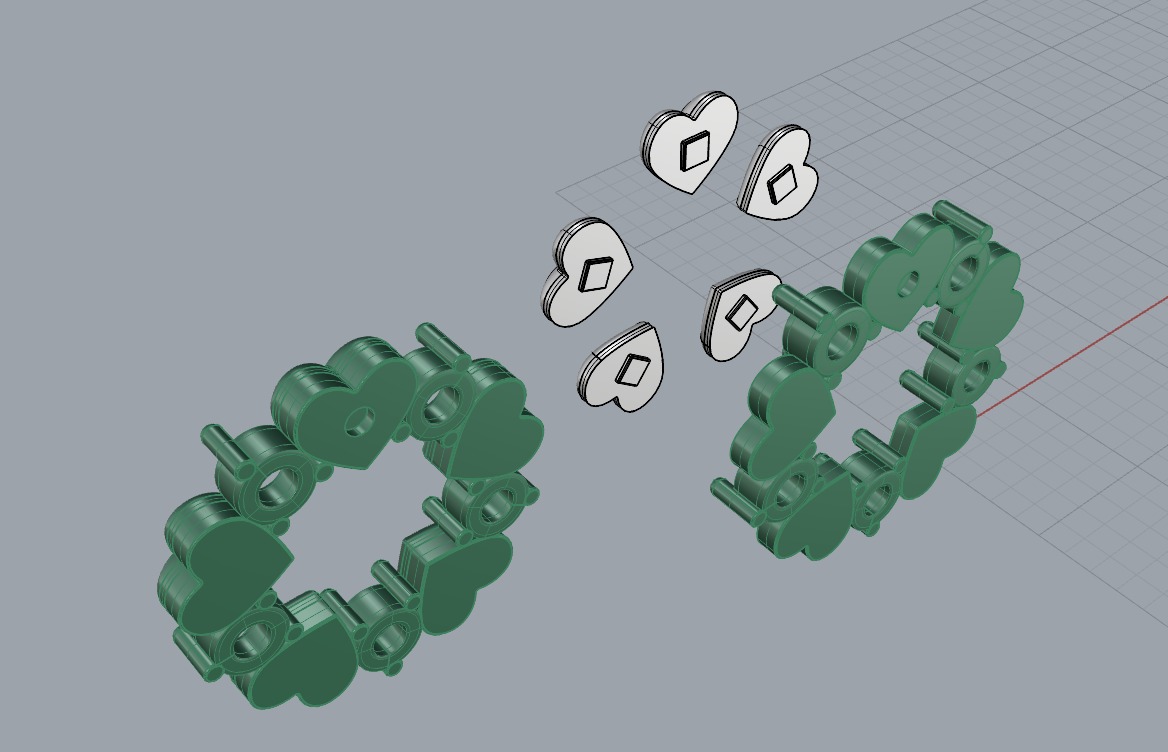 HEART Stud Earrings LOVE GIFT For Valentines Day 3D print model_28