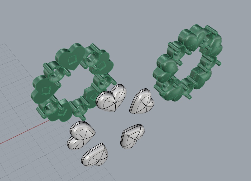 HEART Stud Earrings LOVE GIFT For Valentines Day 3D print model_29