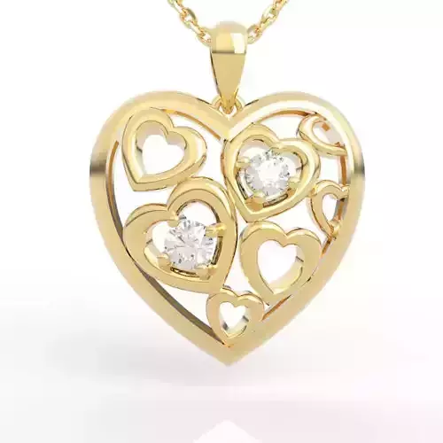Heart Diamond Necklace