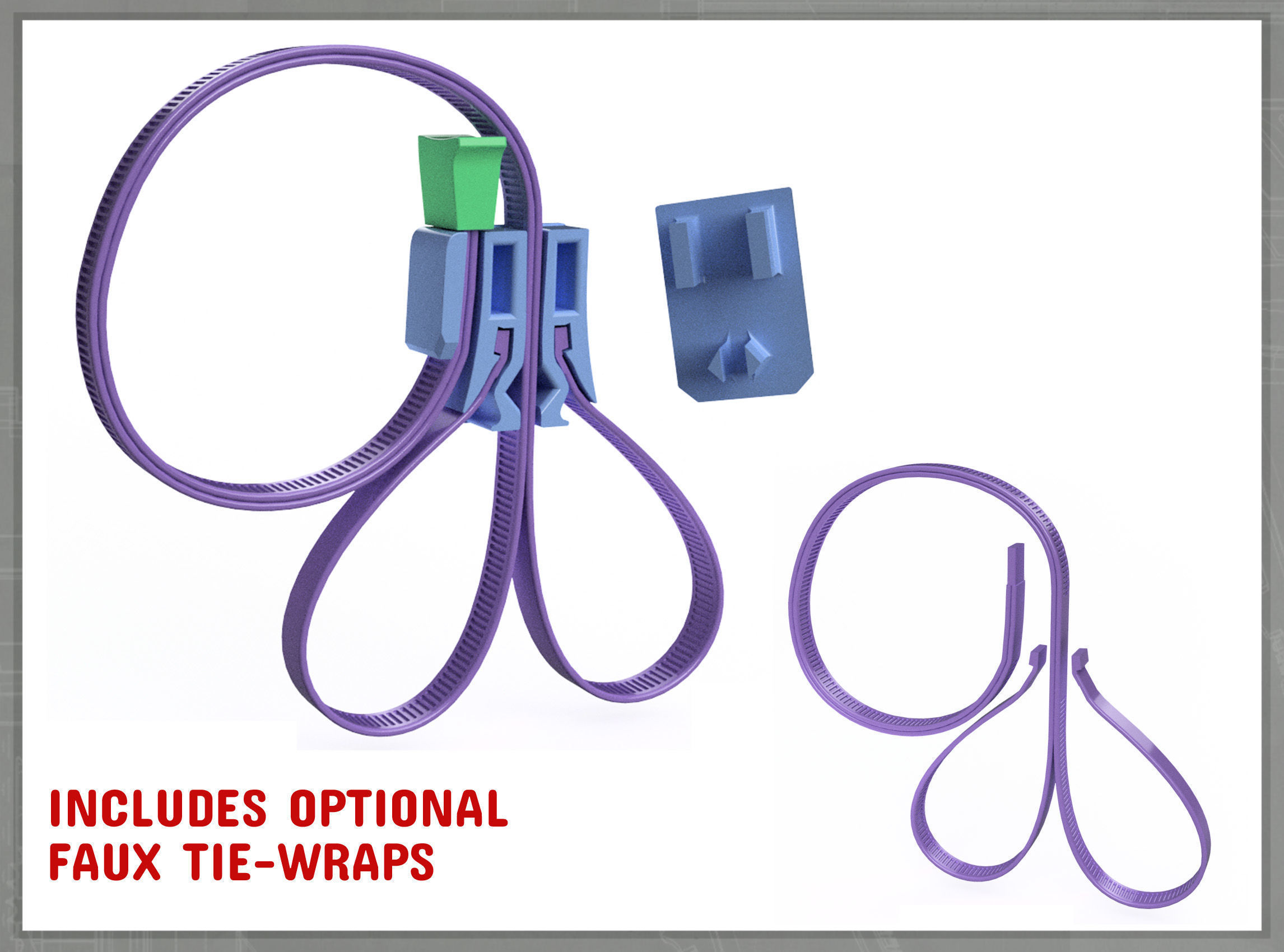 Dredd Cuffs 3D print model_2