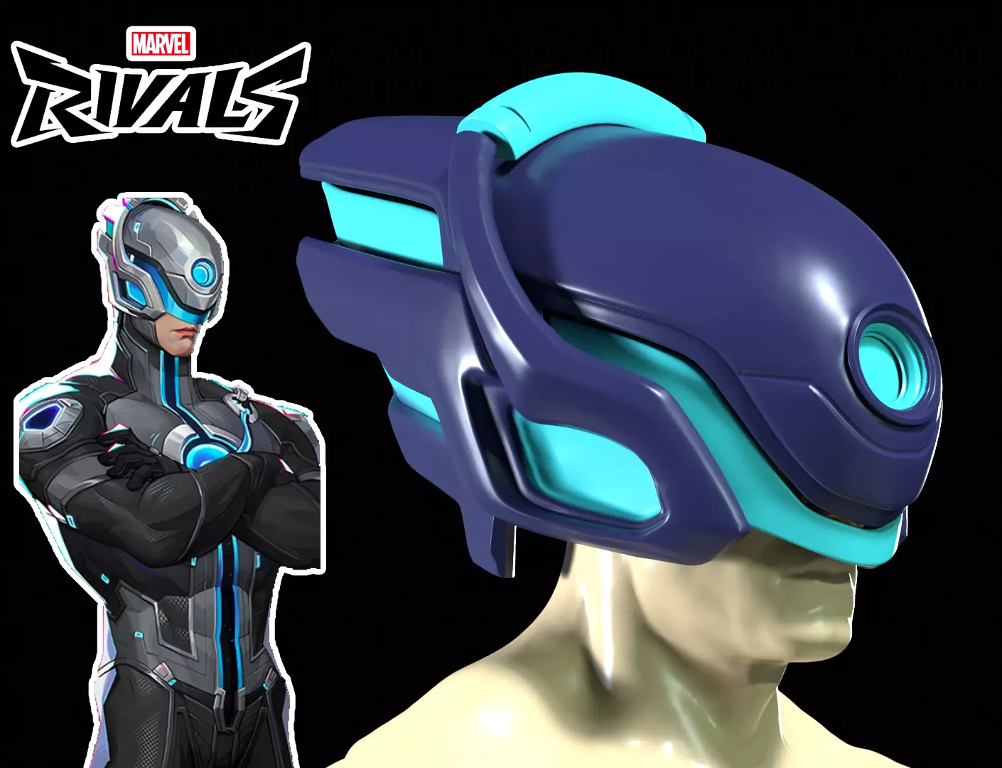 MAVER RIVAL - The Maker head for COSPLAY - 3d print 3D print model