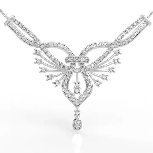 Wedding Diamond Statement Necklace