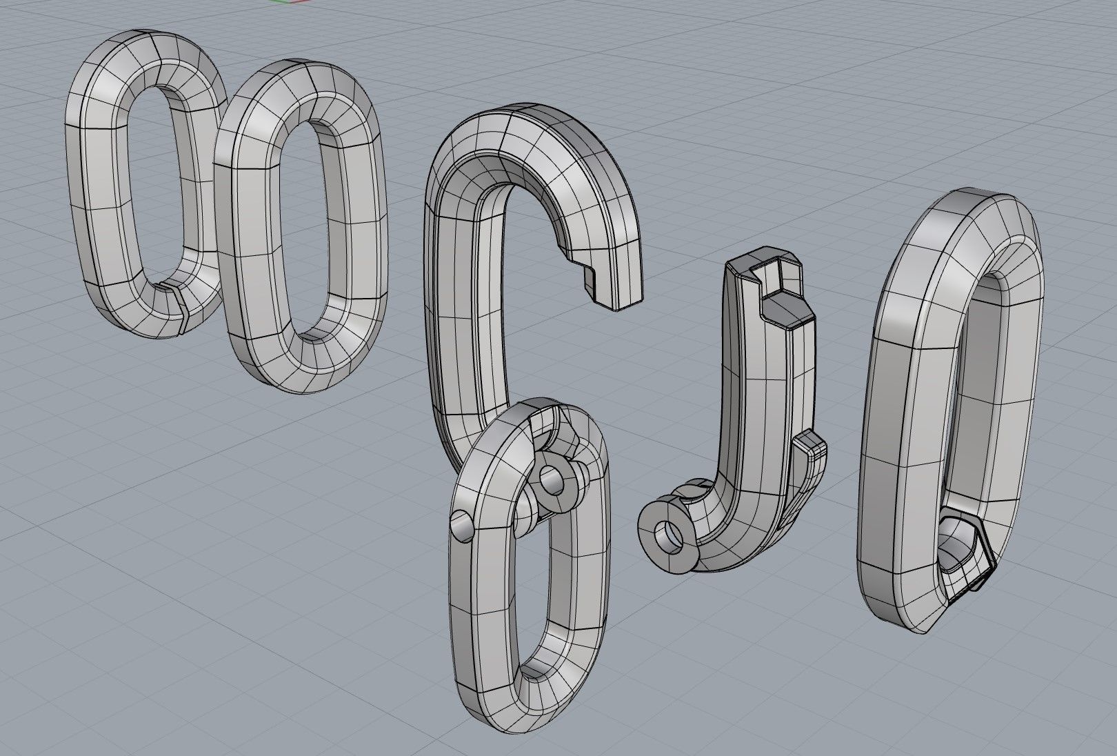 Brutal Chain Bracelet 3D print model_5
