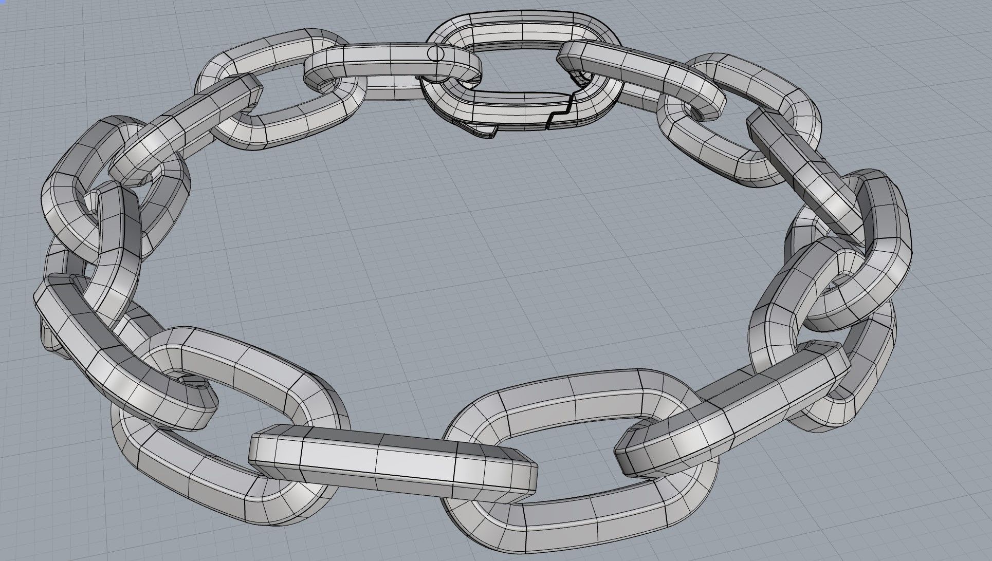Brutal Chain Bracelet 3D print model_9