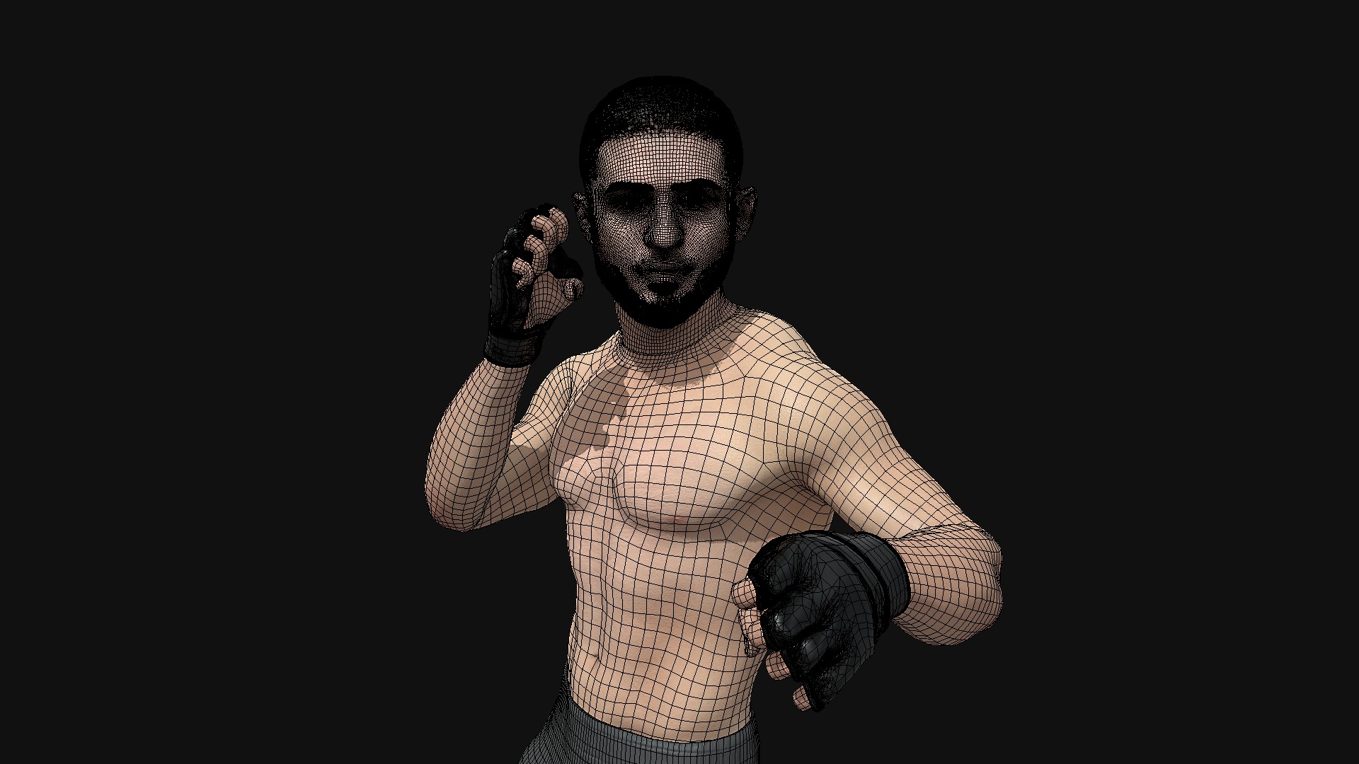 Islam Makhachev 3D model_1