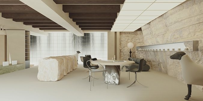         restaurant cafe  interior   3D model