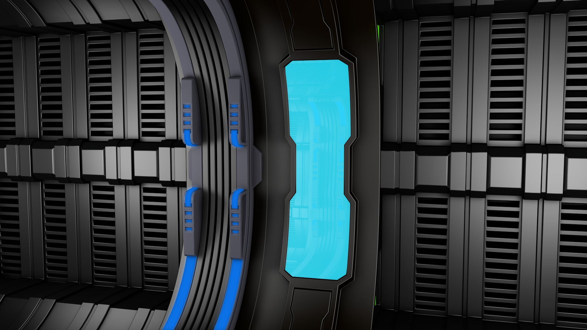 Sci Fi Corridor 3D model_6