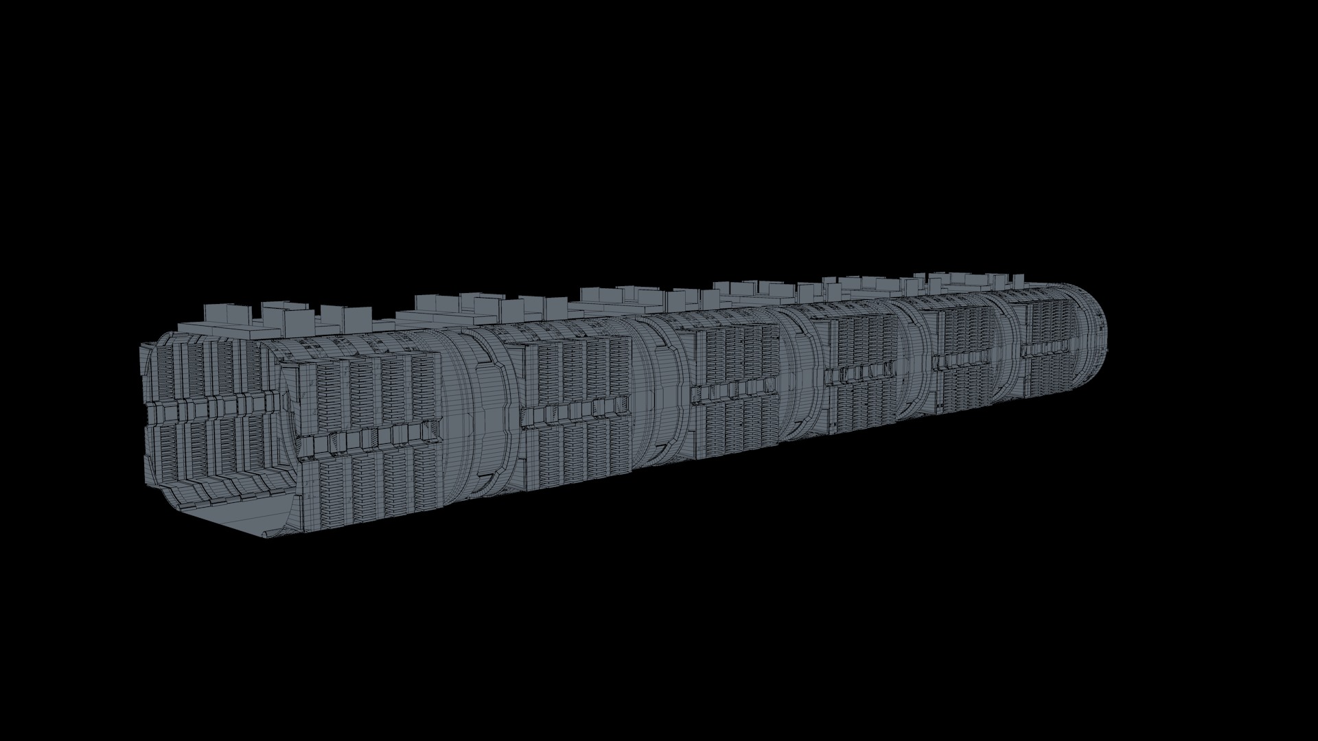 Sci Fi Corridor 3D model_13