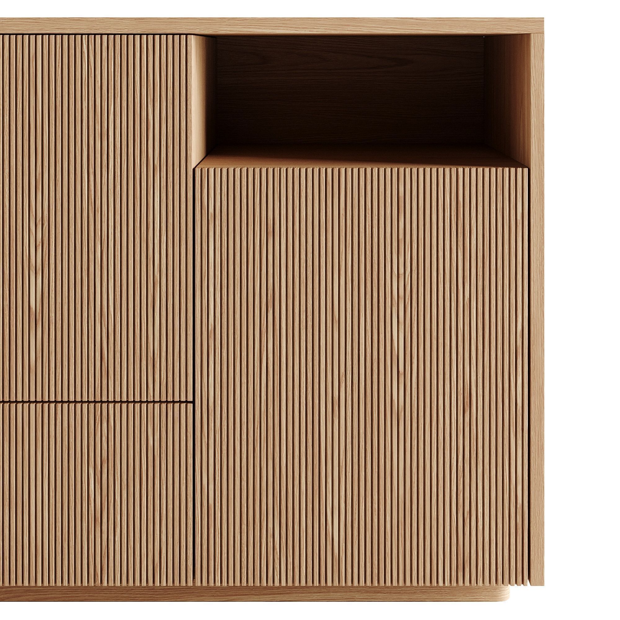 Japandi chest of drawers 3D model_4