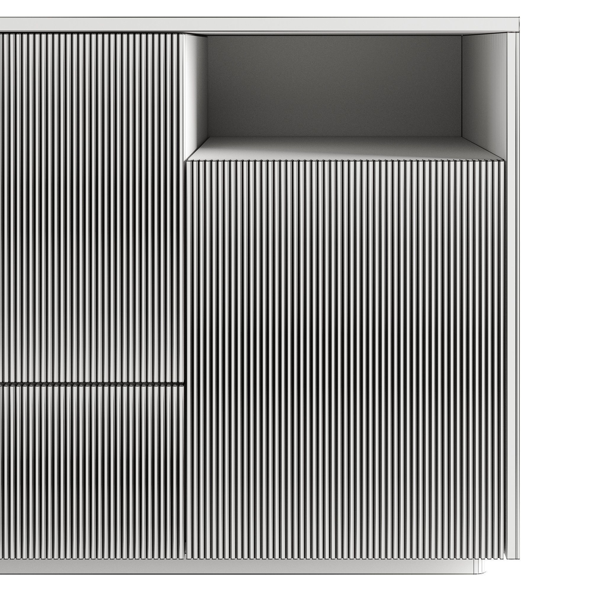 Japandi chest of drawers 3D model_5