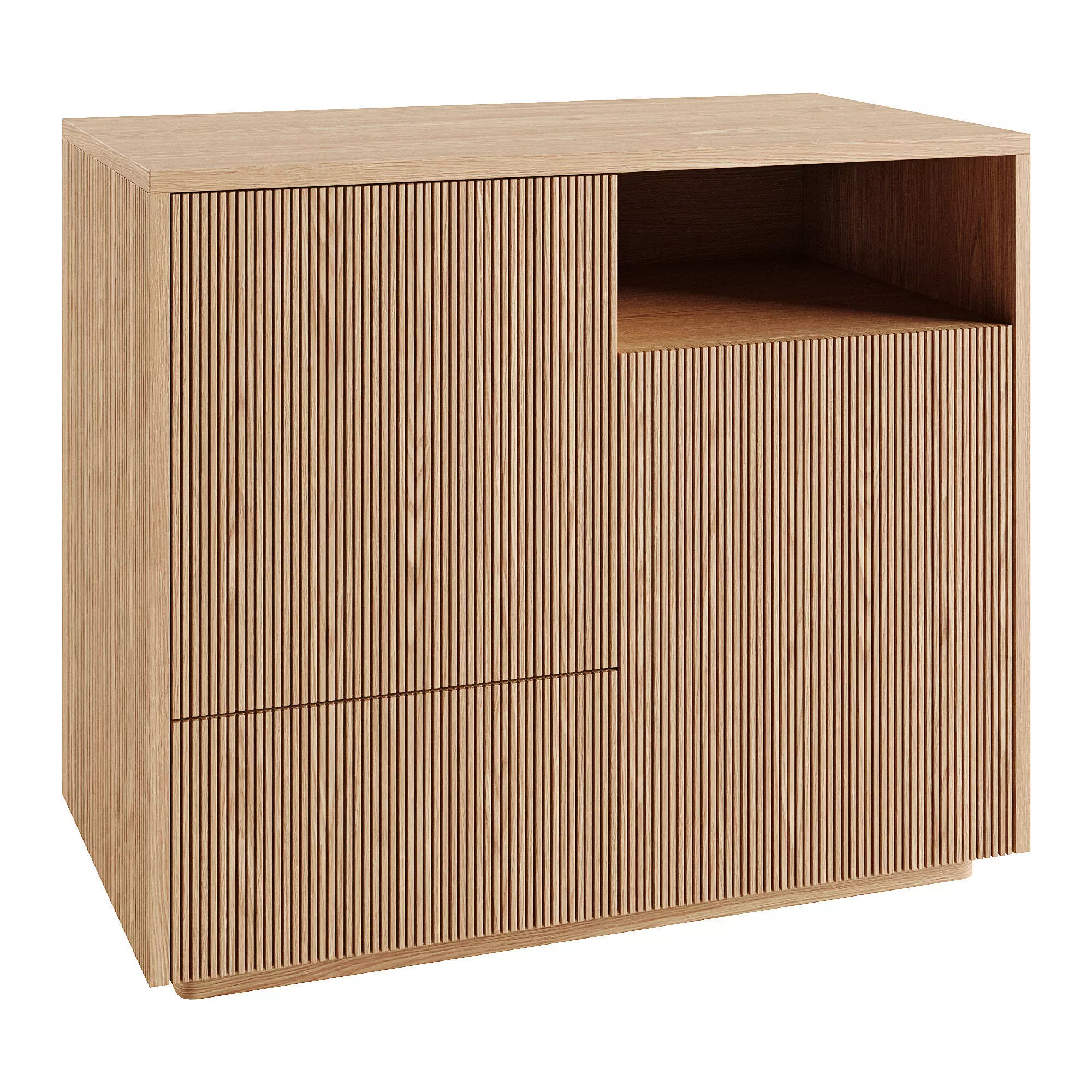 Japandi chest of drawers 3D model_0