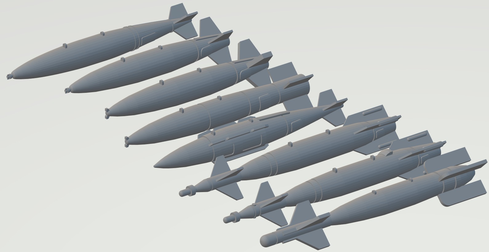MK-84 BASED BOMBS 1-72 SCALE MODEL 3D print model_1