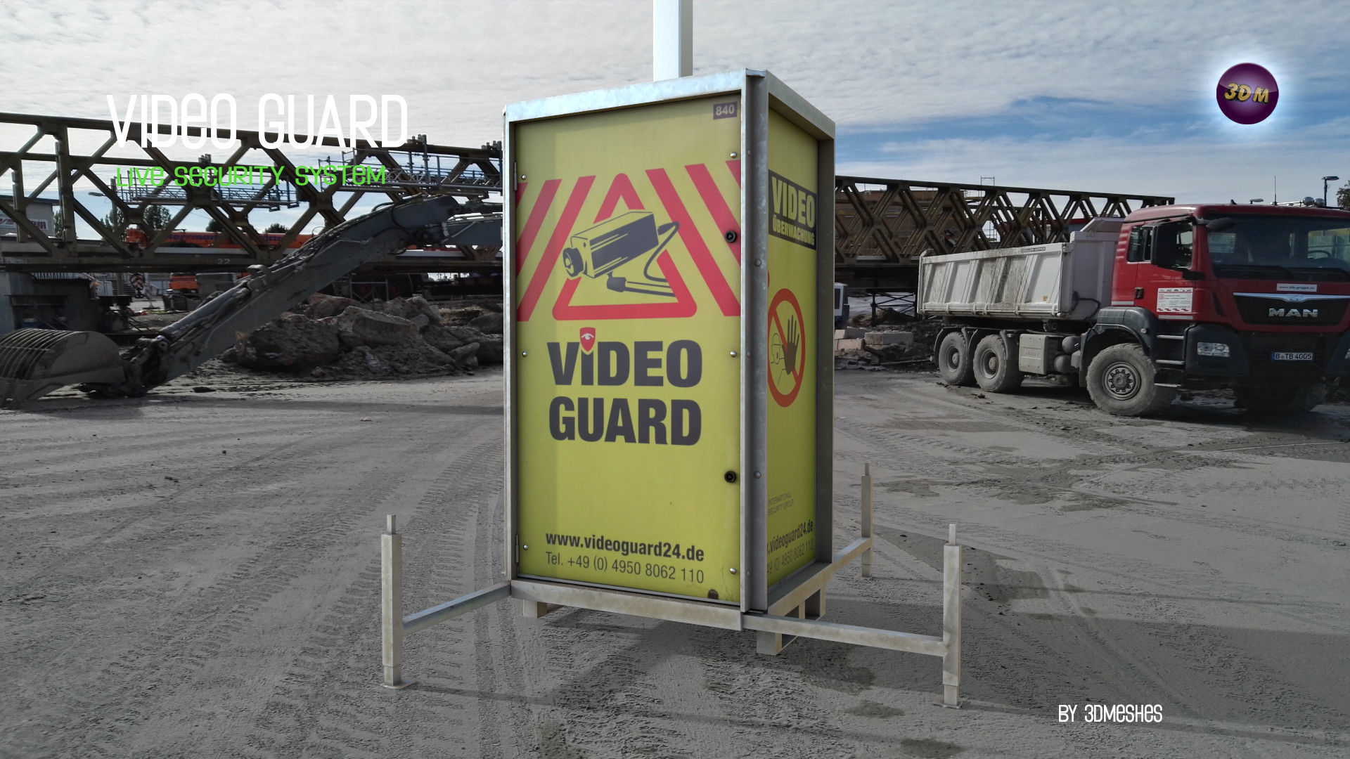 Video Guard - Construction sites security camera Low-poly 3D model_12