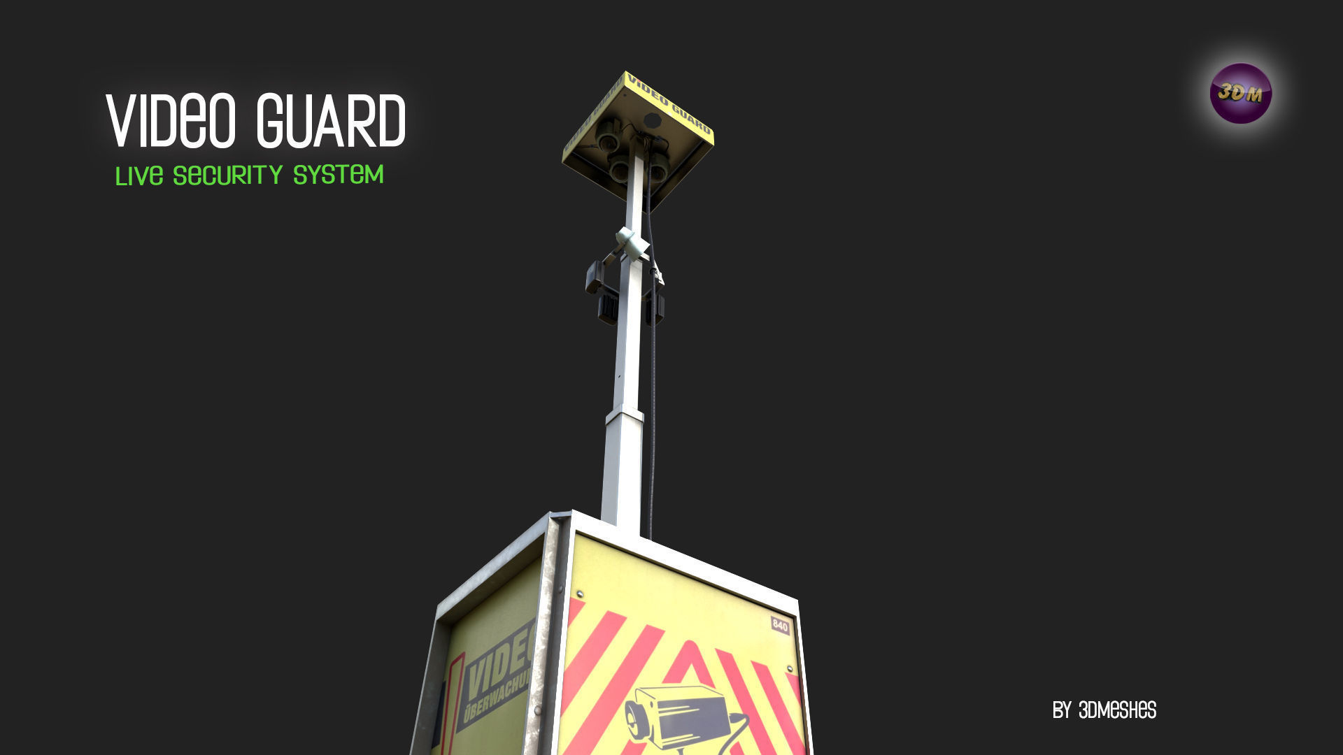 Video Guard - Construction sites security camera Low-poly 3D model_13
