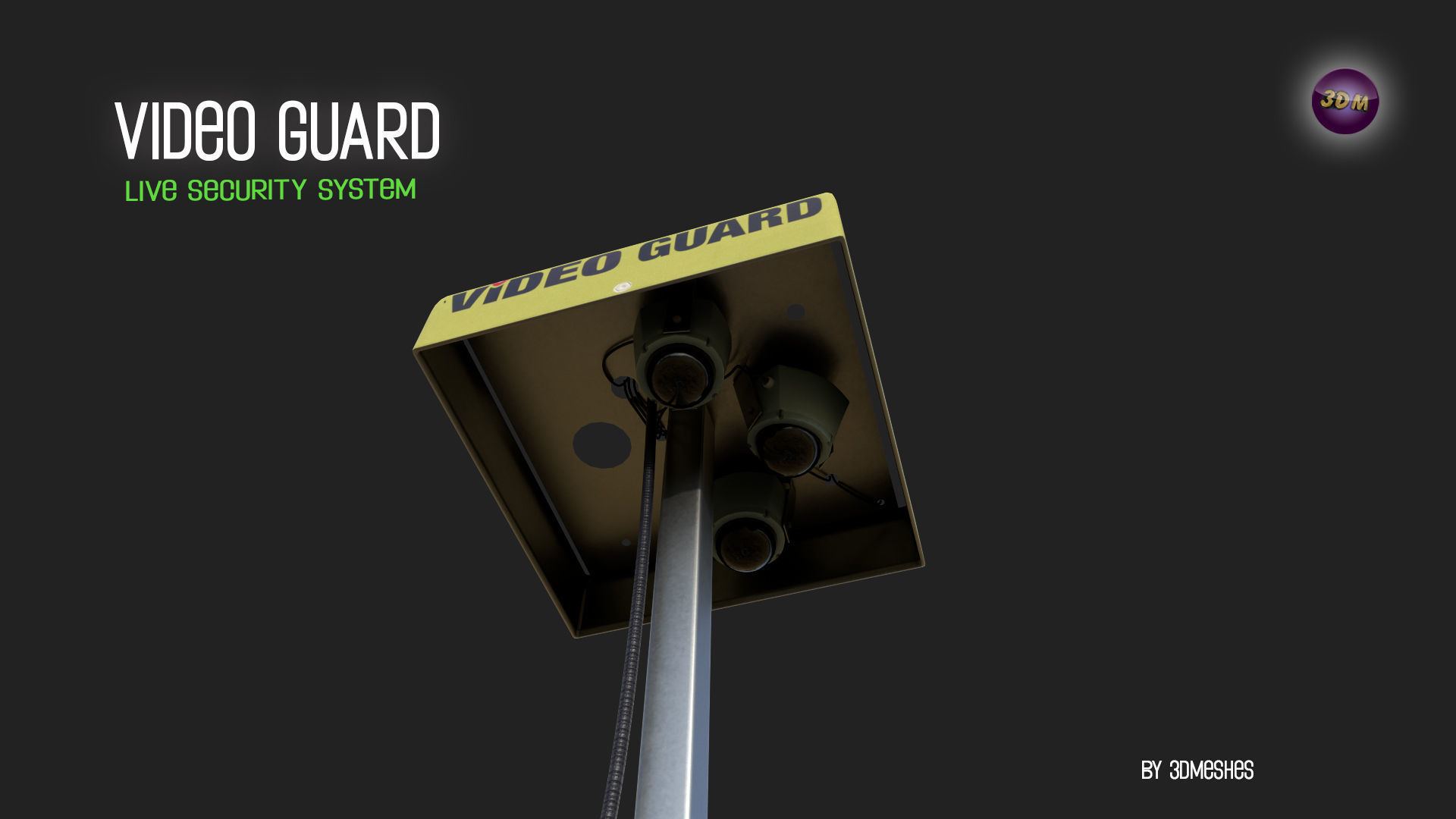 Video Guard - Construction sites security camera Low-poly 3D model_17