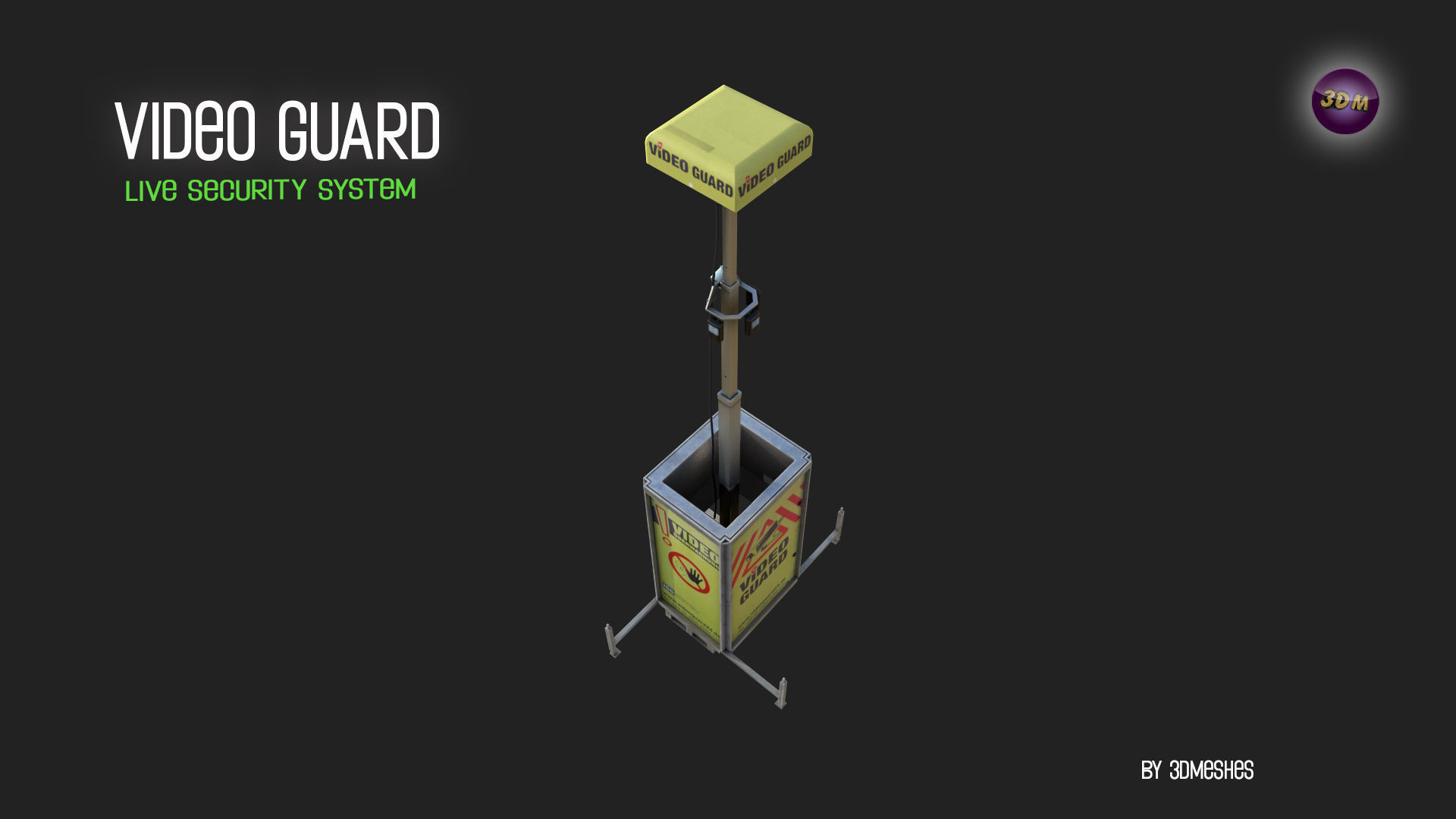 Video Guard - Construction sites security camera Low-poly 3D model_15