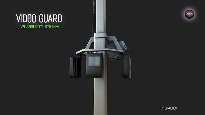 Video Guard - Construction sites security camera Low-poly 3D model 5