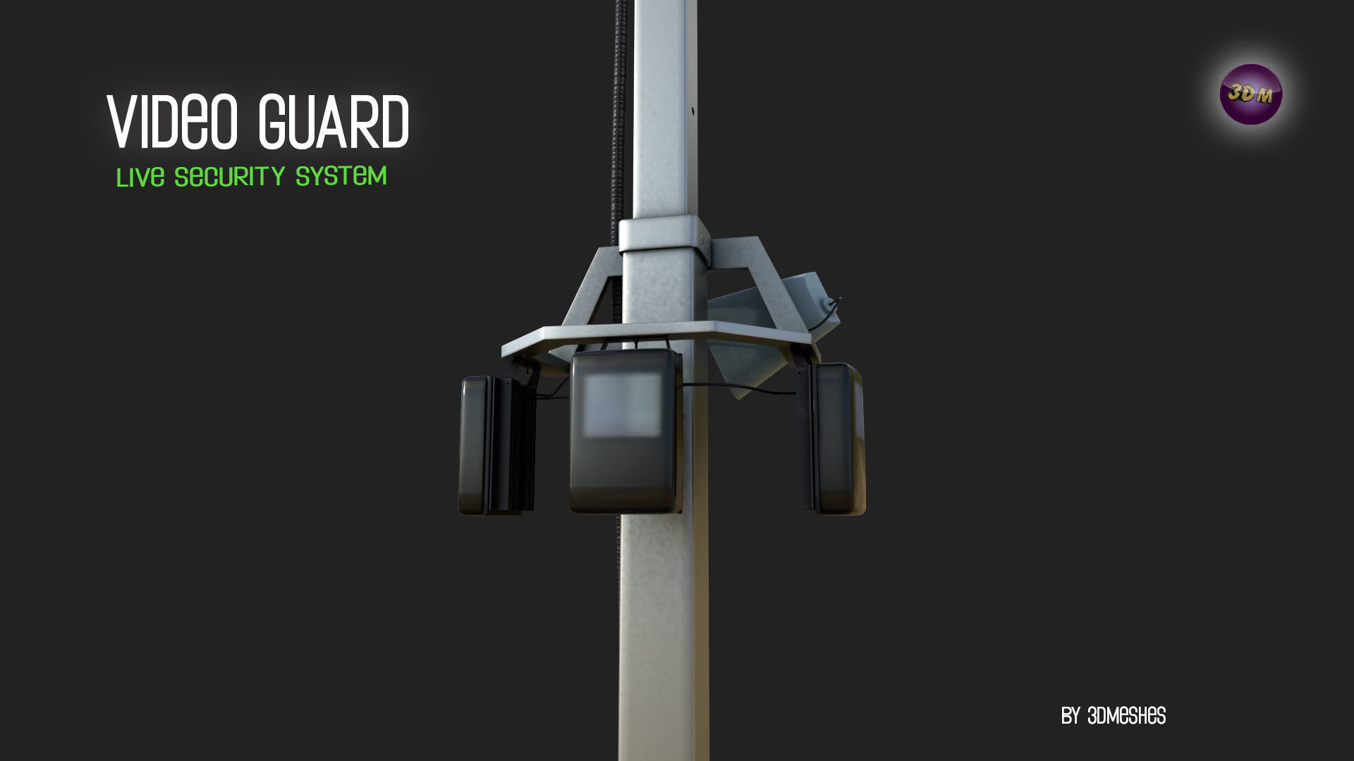 Video Guard - Construction sites security camera Low-poly 3D model_5