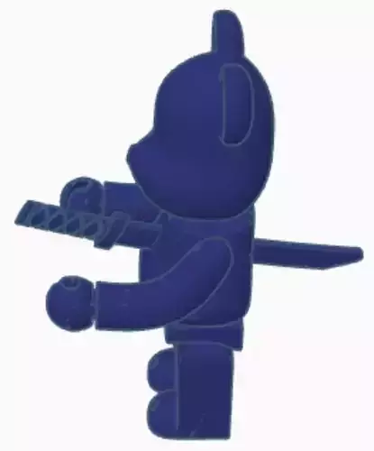 BearBrick Single Sword Impalement Static
