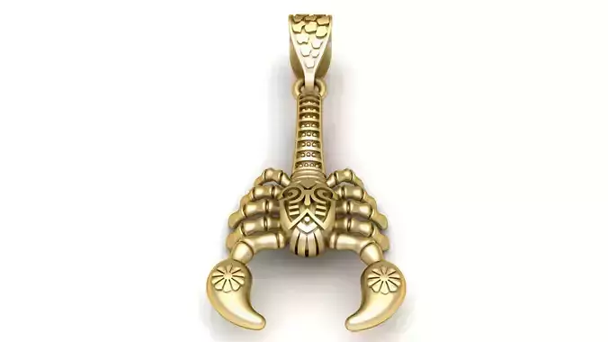 EGYPTIAN SCORPIAN PENDANT 3D PRINTABLE MODEL 