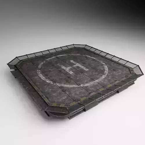 Rusty Landing Pad  3D model