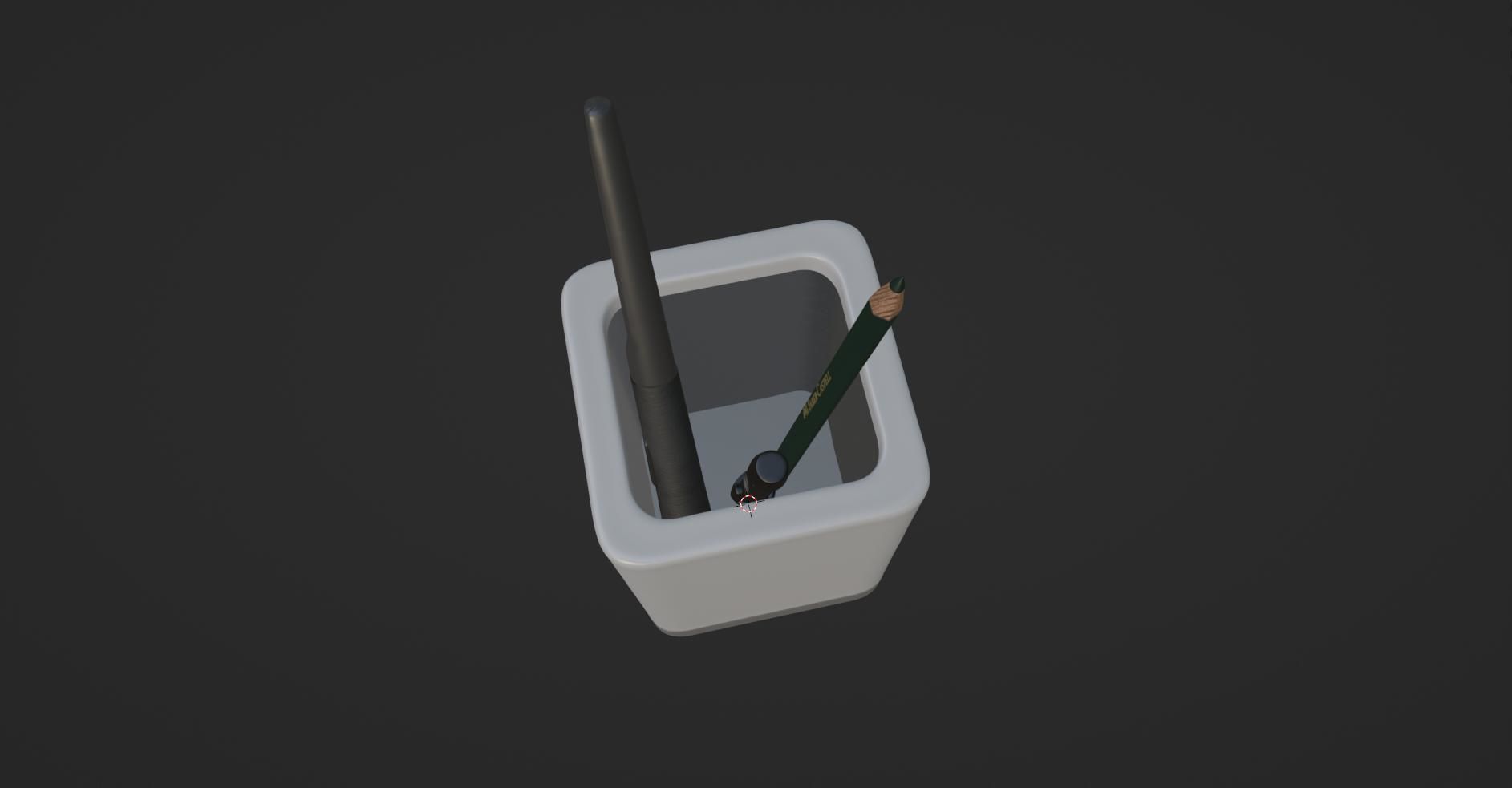 Stationery Storage 3D model_6