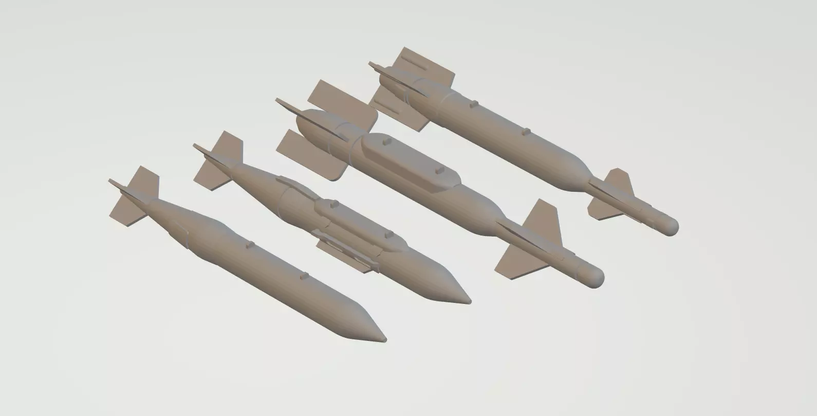 BLU-109 BASED BOMBS 1-72 SCALE MODEL 3D print model_0
