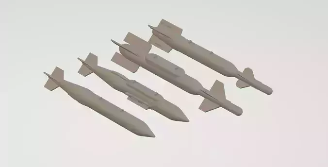 BLU-109 BASED BOMBS 1-72 SCALE MODEL 3D print model