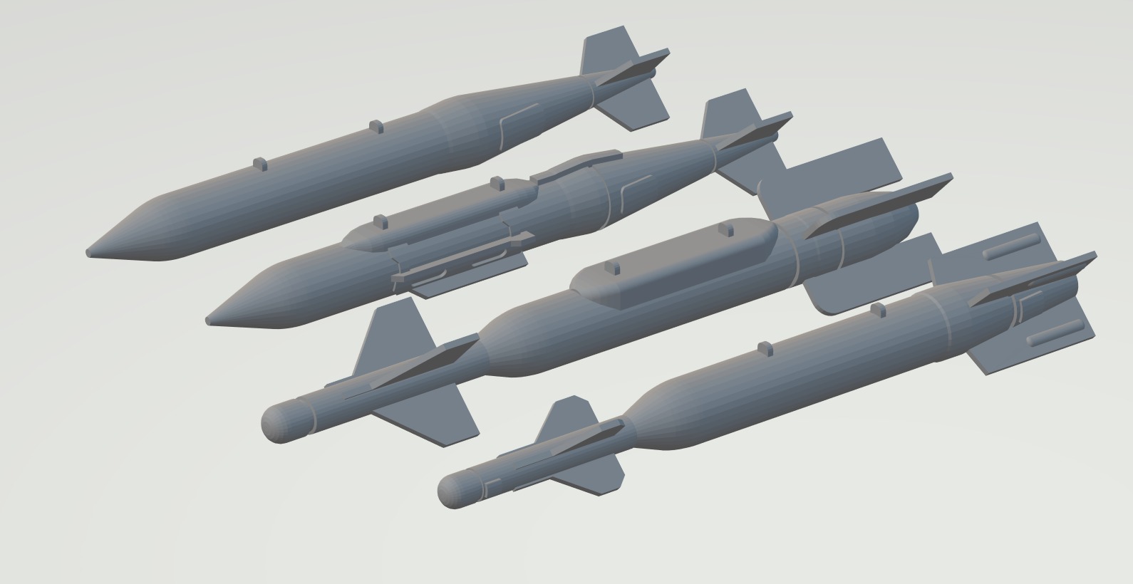 BLU-109 BASED BOMBS 1-72 SCALE MODEL 3D print model_1