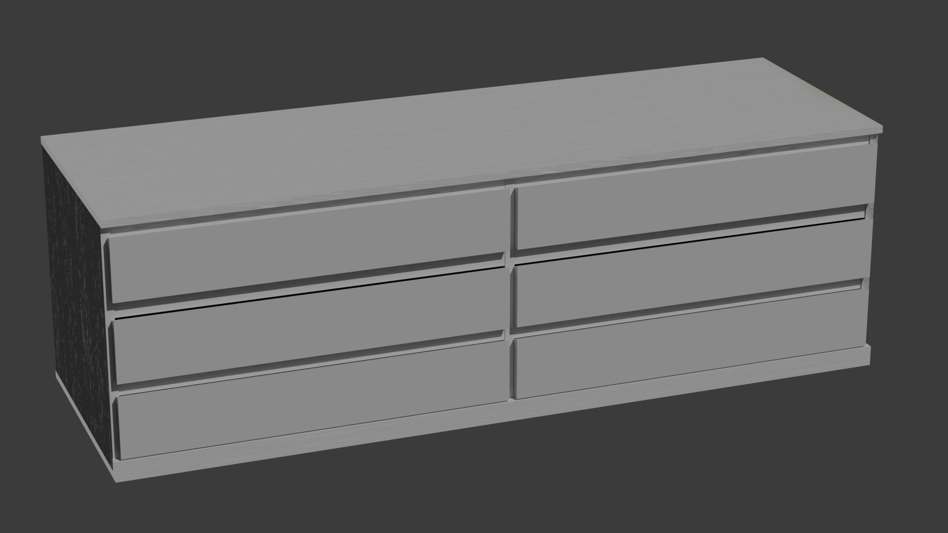 Group of Drawers Low-poly 3D model_4