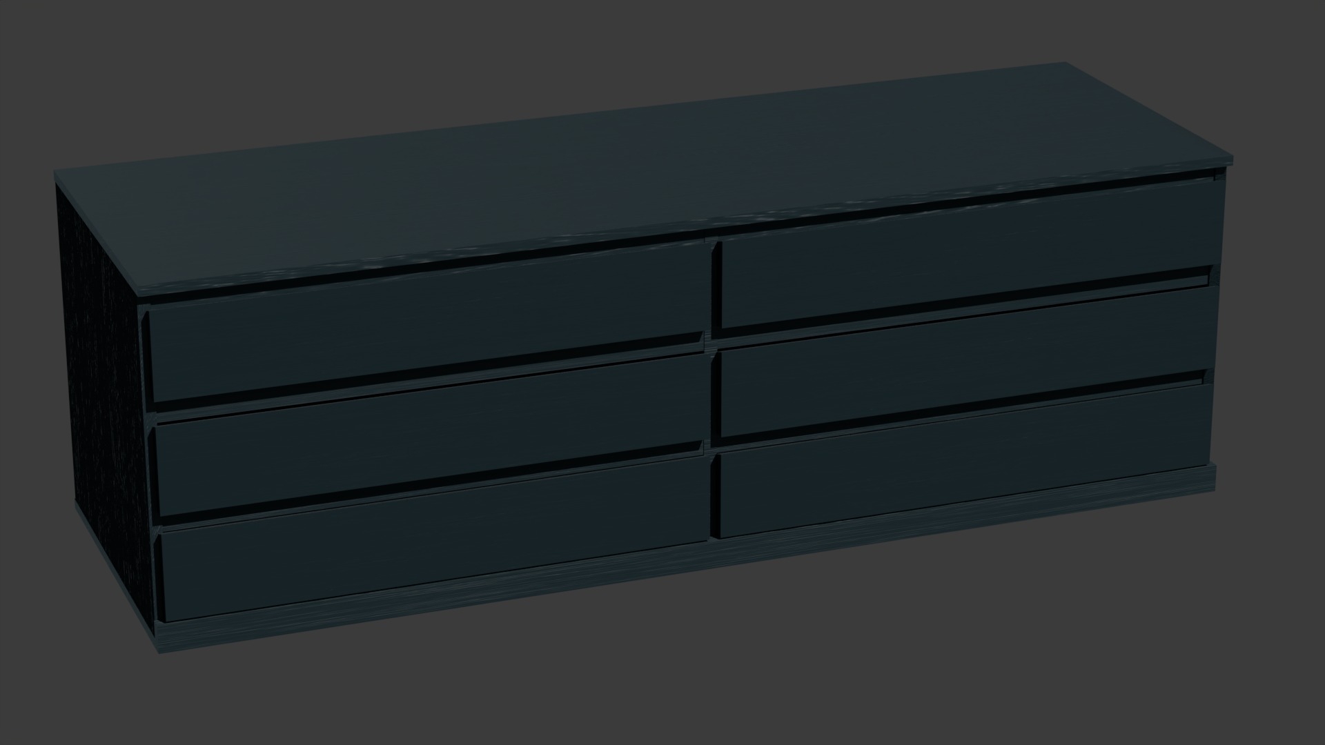 Group of Drawers Low-poly 3D model_1
