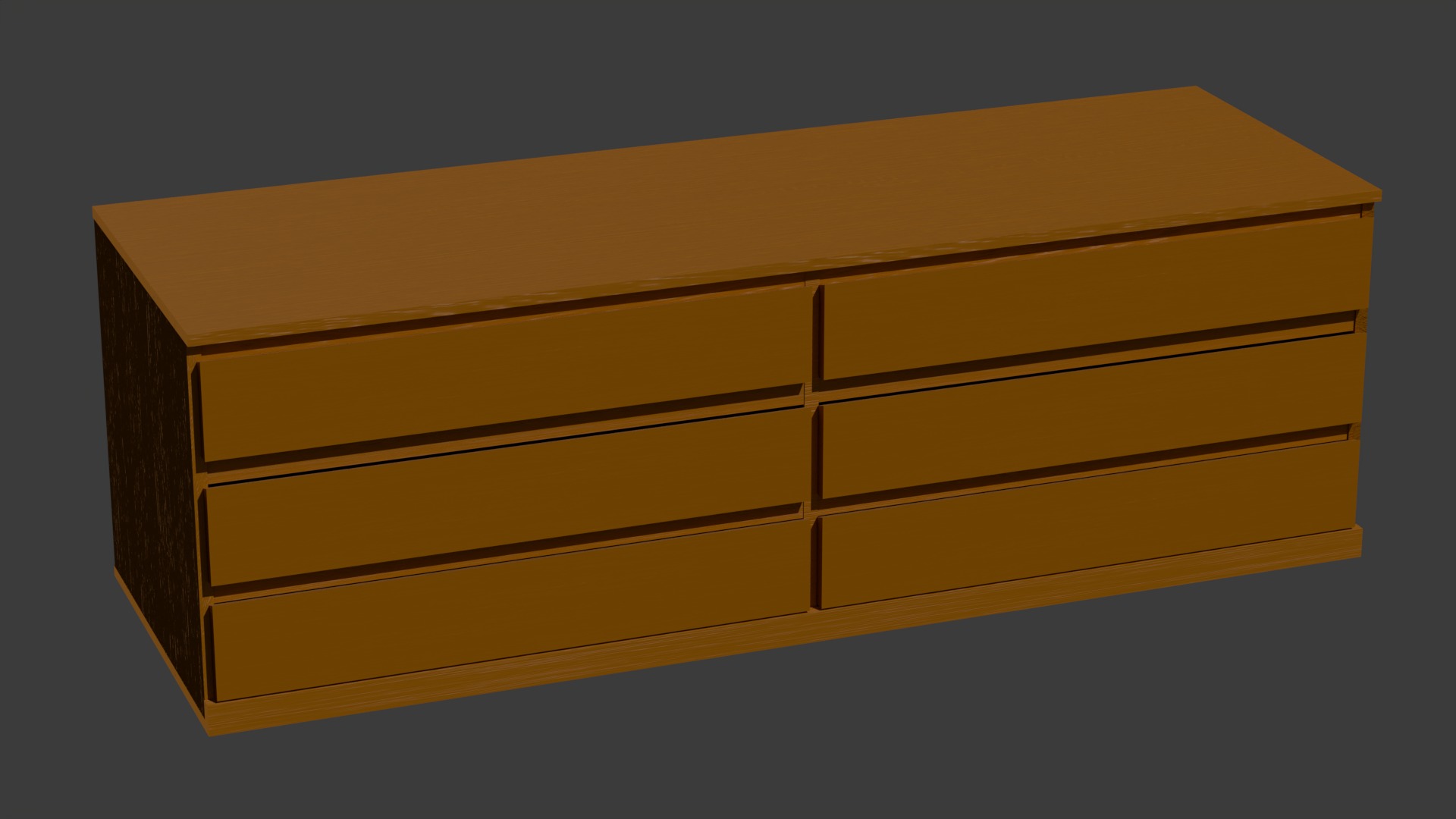 Group of Drawers Low-poly 3D model_3