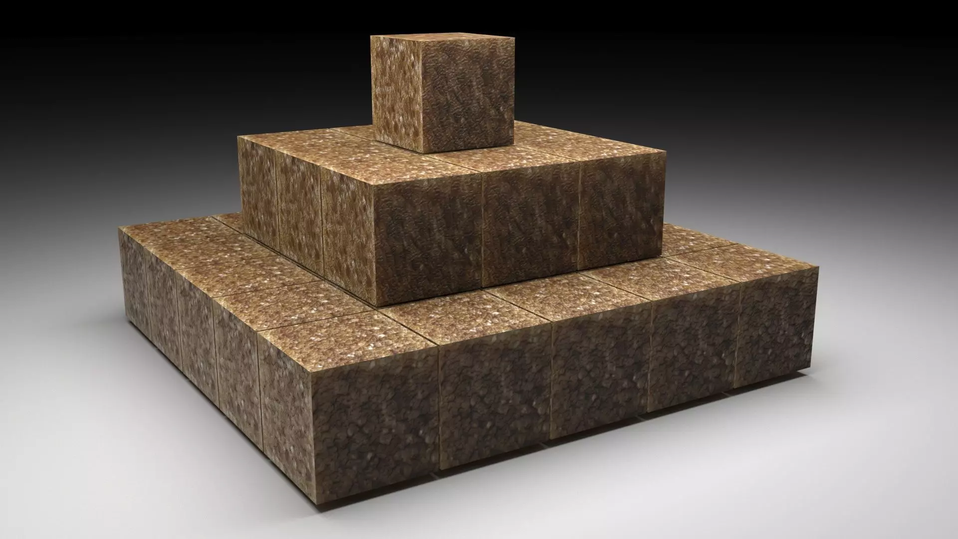 Pyramid From Sugar Cubes 3D model