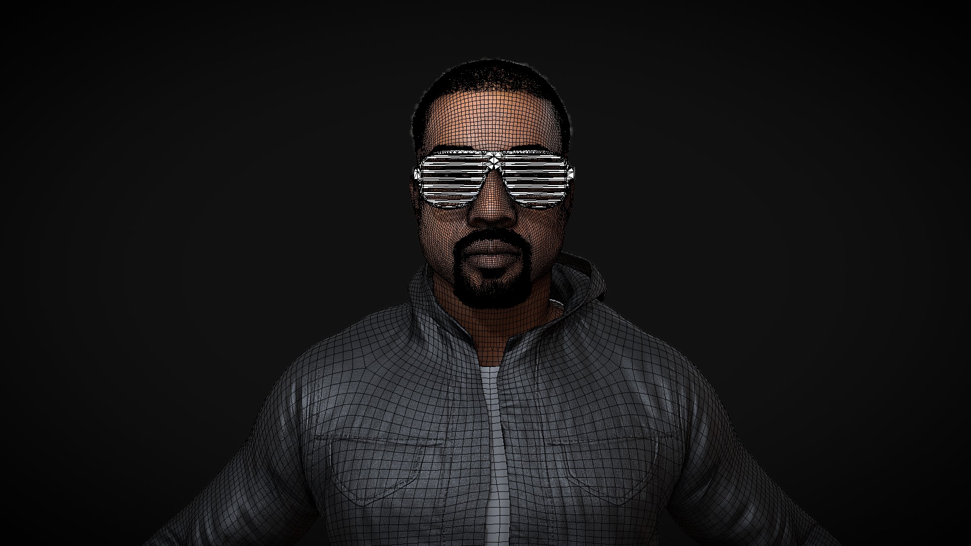 Kanye West 3D model_1