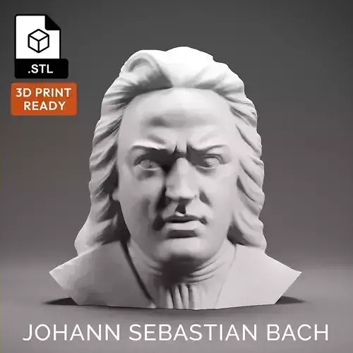 Johann Sebastian Bach 3D print model