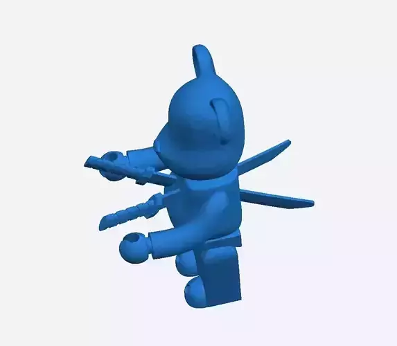 Bearbrick Double Sword Impalement Static