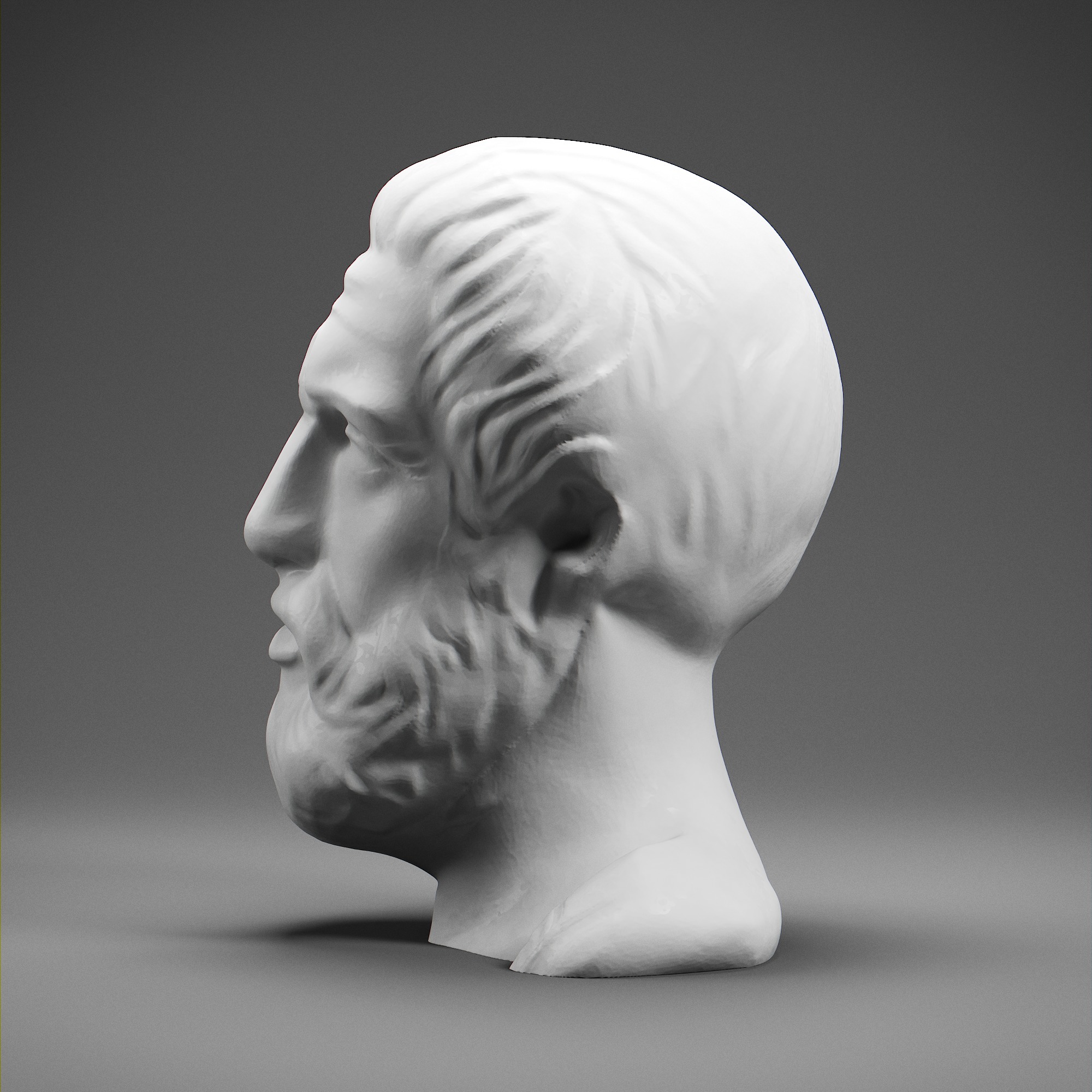 Hippocrates 3D print model_2