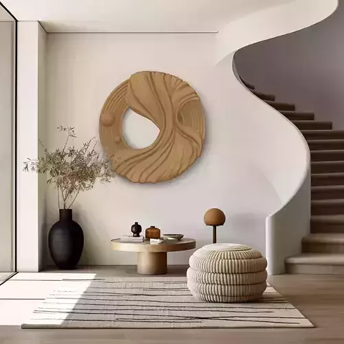 Modern 3D Wall Panel CNC-Ready STL for Interiors