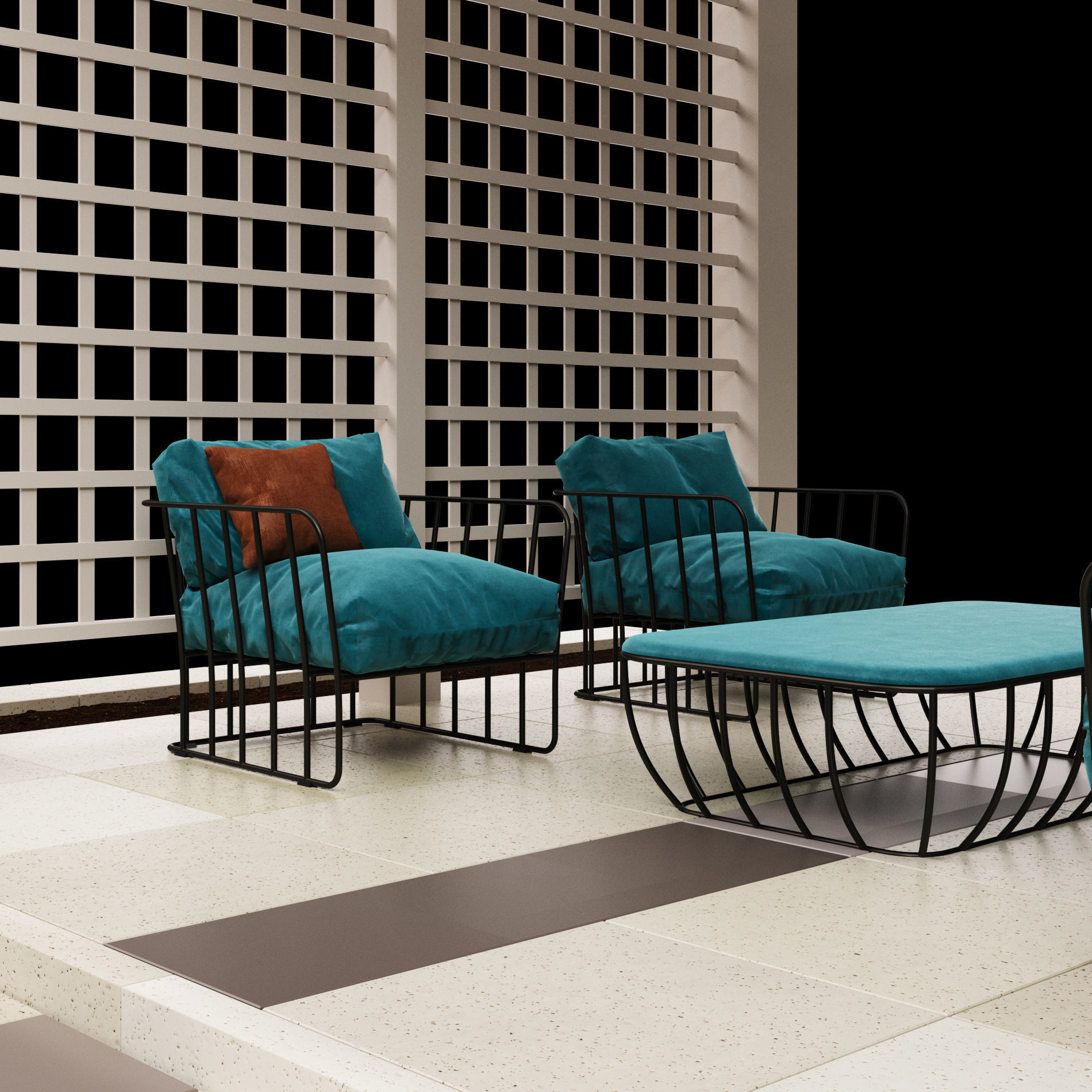 Pergola  5 3D model_11