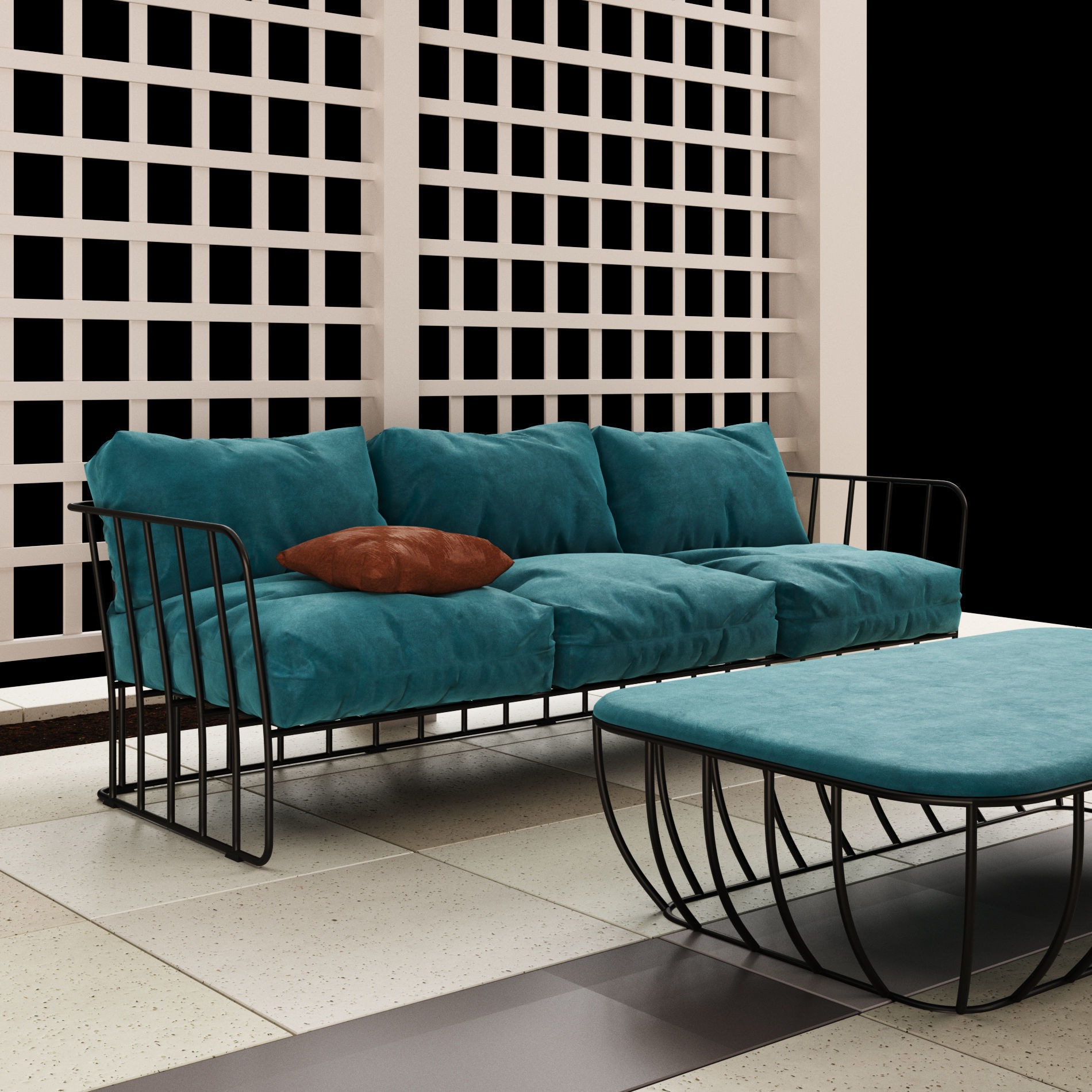 Pergola  5 3D model_13