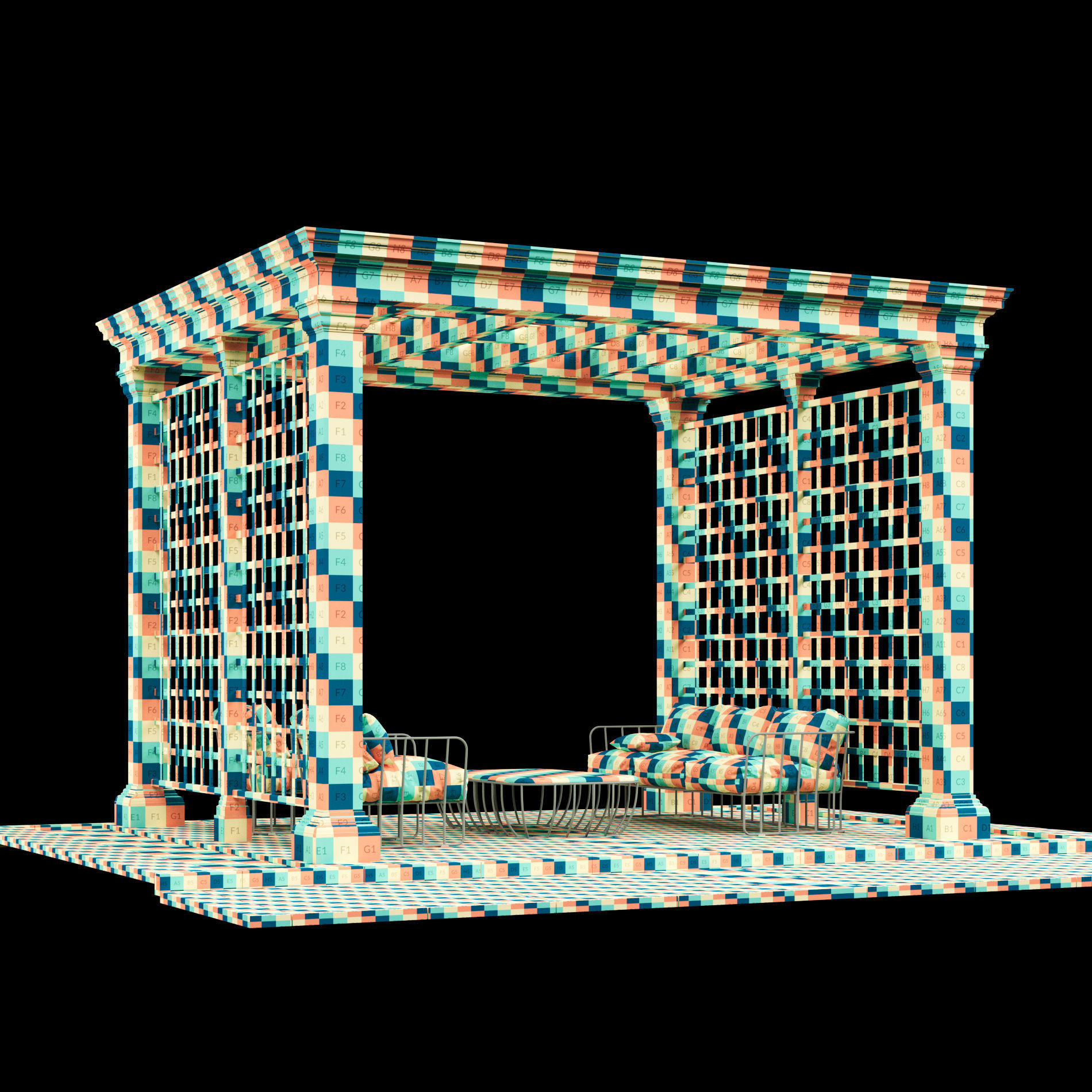 Pergola  5 3D model_1
