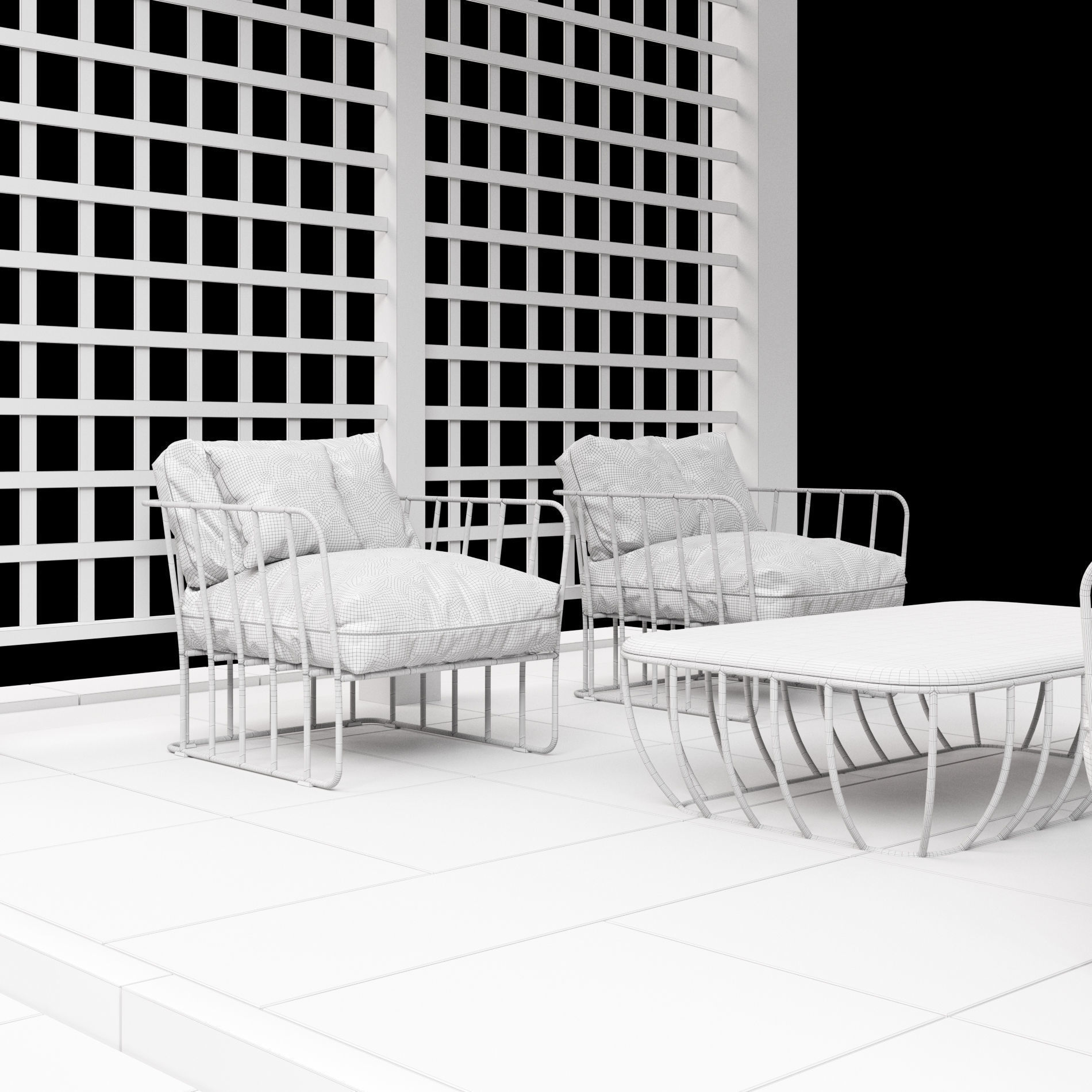 Pergola  5 3D model_12