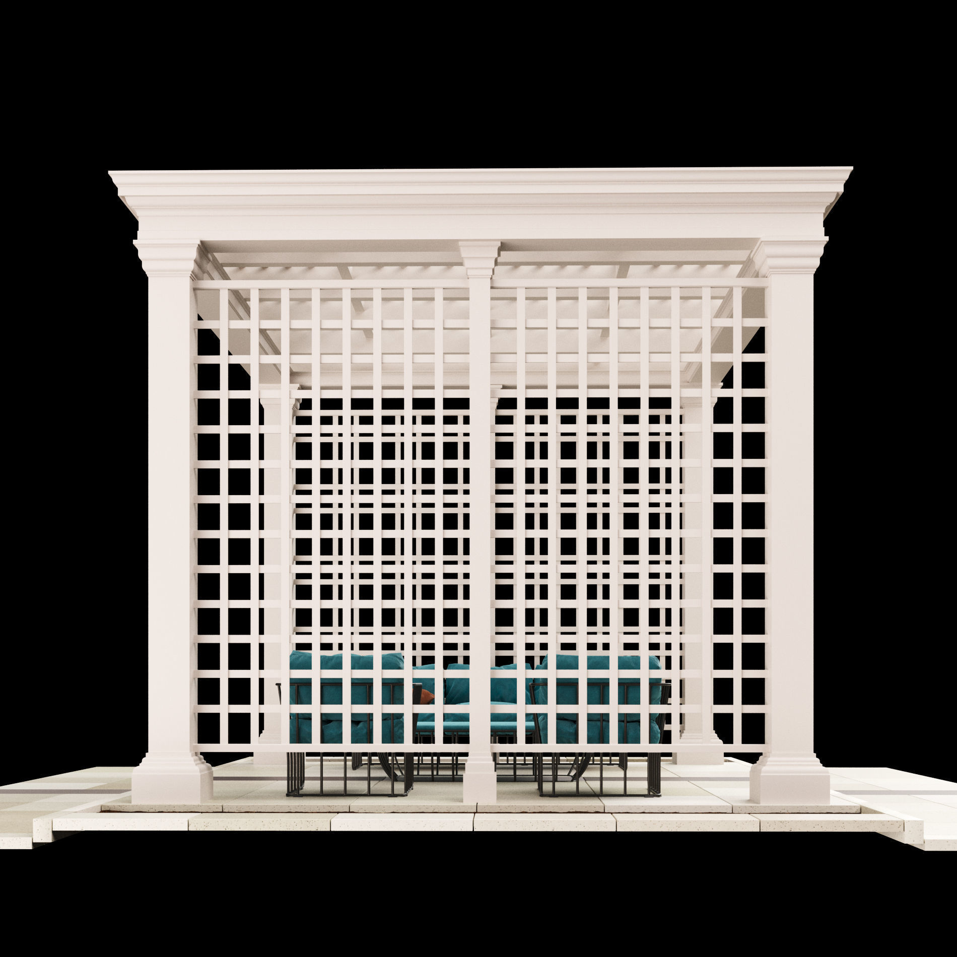 Pergola  5 3D model_5