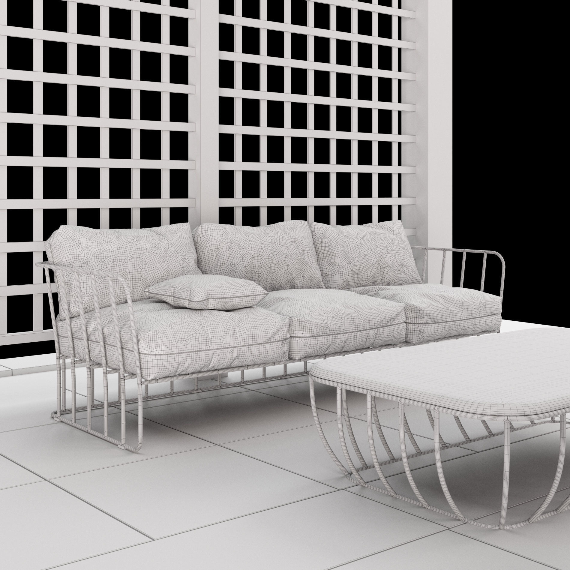 Pergola  5 3D model_14