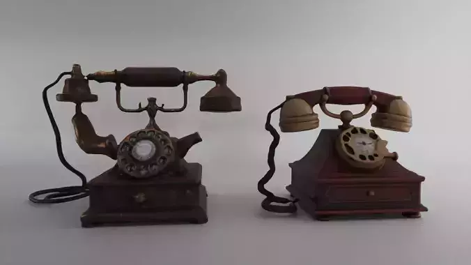 Old Steampunk Telephones
