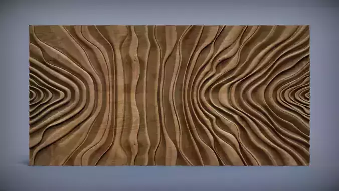 Wavy Wall Art Panel 3D print model